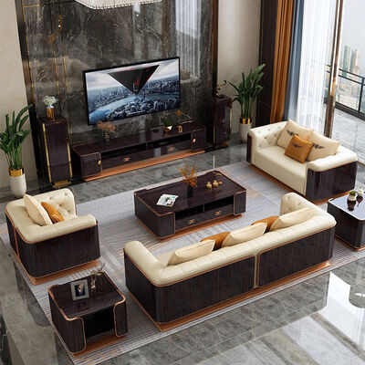Leather Sectional Sofa New Design High Quality House Set Furniture Luxury Living Room Modern Sofa Set Leather Sectional Sofa