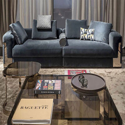 High Luxury Sectional Sofas Italian Home Furniture Genuine Leather Sectional Sofa Set Living Room Leather Modern Couch Sofa