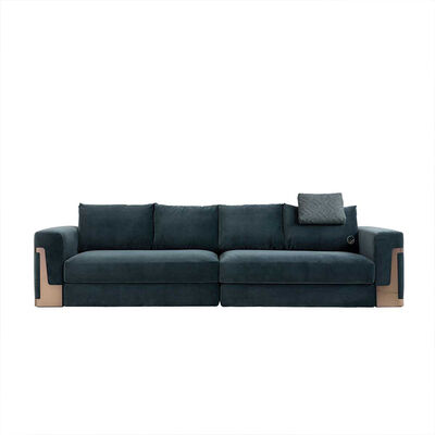 High Luxury Sectional Sofas Italian Home Furniture Genuine Leather Sectional Sofa Set Living Room Leather Modern Couch Sofa