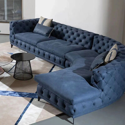 Royal Sofa Set Luxury Living Room Furniture Chesterfield Corner Sofa Set