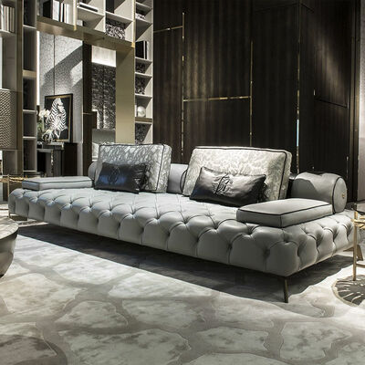 Luxury Sofa Living Room Furniture Curved Home Lounge Sofa Sets Italian Modern Fabric Velvet Sofa SALA Set Furniture