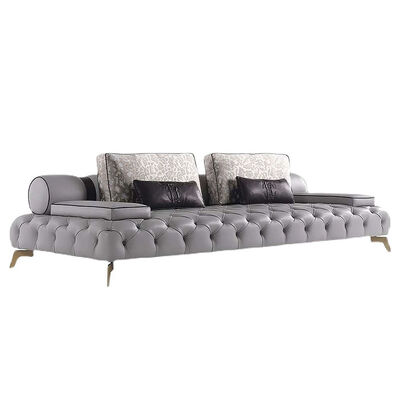 Luxury Sofa Living Room Furniture Curved Home Lounge Sofa Sets Italian Modern Fabric Velvet Sofa SALA Set Furniture