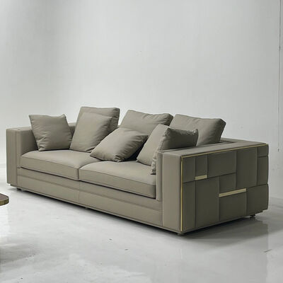High - End Luxury Sofa Set With Marble - Inlaid Details, Ideal for Upscale Living Rooms