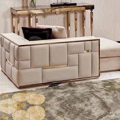 High - End Luxury Sofa Set With Marble - Inlaid Details, Ideal for Upscale Living Rooms