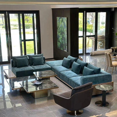 L for Modular Italian Corner Luxury Material Fabric Home Sectional Modern Furniture Luxury Living Room Sofa