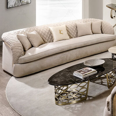 CONTEMPO Light Luxury Sofa With Metal Base and Soft Upholstered Finish