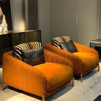 Luxury Living Room Pure Brass Classic Sofa/contemporary Furniture 3 Seater Elegant Sofa Modern New Design Italian Sofa
