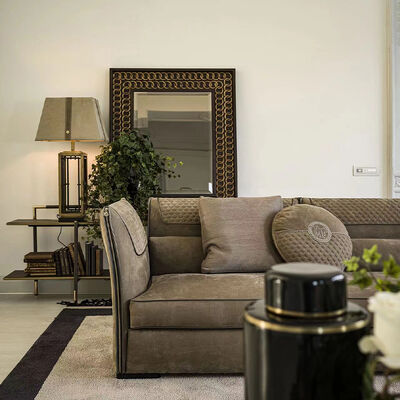 High End Leather Light Luxury Italian Home Furniture Sofa Set Furniture Living Room Modern Genuine Leather Sectional Sofa