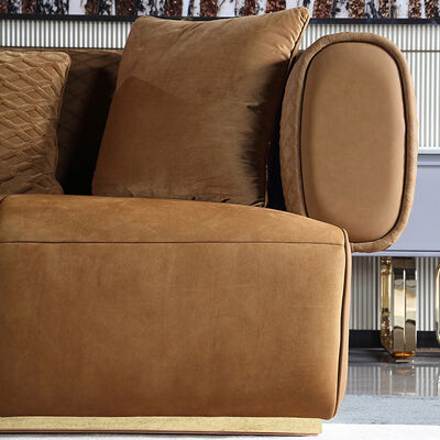 High End Royal Sectional Couch Luxury Sofa Set Living Room Furniture New Design Villa Leather Sofa Set Modern