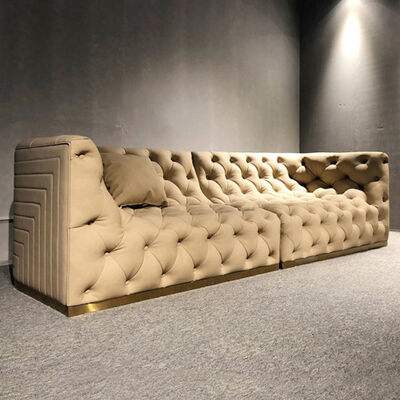 High-end Custom Italian Couches Living Room Solid Wood Fabric Sofa House Villa Sitting Room Luxury Modern Furniture Sofa Set