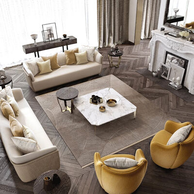 CONTEMPO Luxe Velvet Sofa With Soft Upholstered Finish