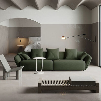 Modernism Italy Style Sofas Upholstered High Elastic Foam Chesterfield L-Shape Sofas Hotel Sofa Set on Sale