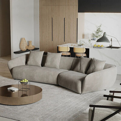 Modernism Italy Style Sofas Upholstered High Elastic Foam Chesterfield L-Shape Sofas Hotel Sofa Set on Sale