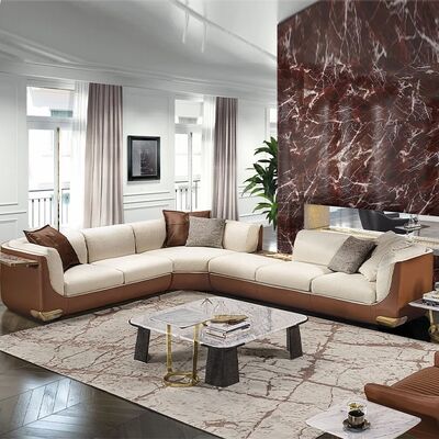 MOYI Italian Sectional Sofa New Design High Quality Living Room Modern Sofa Set Furniture Luxury Italian Leather Sofa