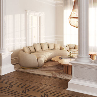 Boca Design Villa Modern Style Light Luxury Living Room Furniture Sets Customize Sofas for Sale