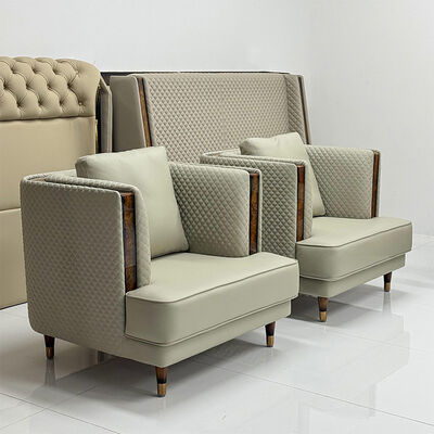 Italian Luxury Sofa Set Living Room Furniture Sectional Wood Armrest Three Seater Couches Luxury Living Room Sofa