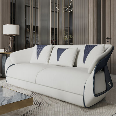 Elegant Sofa Suite with Unique Color - blocking Design, Suited for High - end Home Spaces