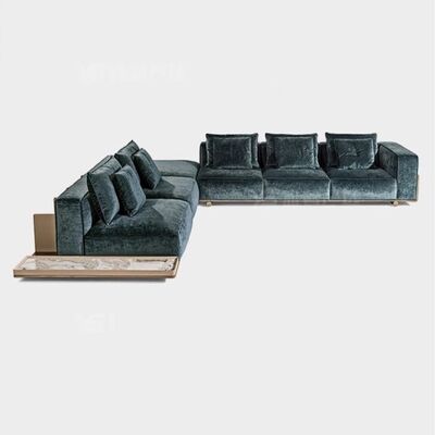 Latest Designs Three Seater Luxury Velvet Fabric Couch Living Room Sofas Furniture for Home