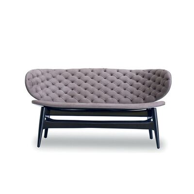 Modern Bending Lounge Leisure Chair Comfortable Wood Legs and Pu Relax Dalma Chair Hotel Leather Chairs
