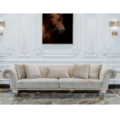 New High-end Design Italian Luxury Home Villa Technology Fabric Embroidery Sofa Cover