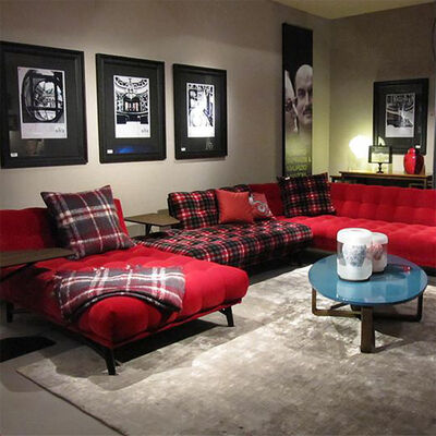 Custom High End Italian Style Modern Home Furniture Contemporary Sectional Sofa Set