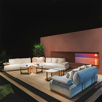 Italian Designer Luxury Lounge Couches Living Room Sofa Furniture Set High-end Custom Leisure Leather Sectional Sofa for Villa