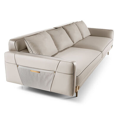 High-Class Brand Modern Leather Sofa Set for Whole House Decor Genuine Leather Luxury for Full Living Room Promotion All