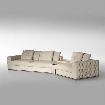 Popular Luxury Design Fashion Wooden Frame Genuine Leather European Style Chesterfield Sofa for Living Room and Hotel