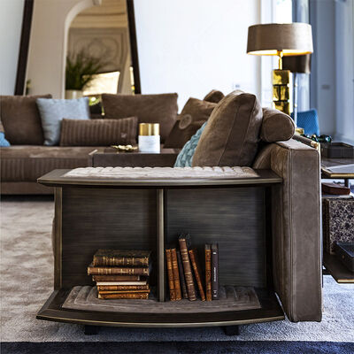 Modern L-Shape Sectional Genuine Leather Sofa Set for Living Room Hotel Elegant Design Stylish Furniture for Apartment Home Use