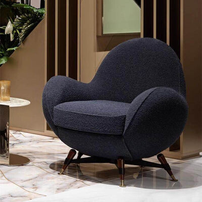 Nordic Luxury Modern Upholstery Teddy Fabric Sofa Set Furniture Wood Leg Cream White Boucle Fabric Sofa