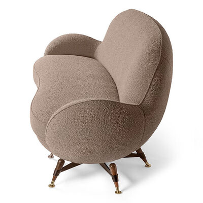Nordic Luxury Modern Upholstery Teddy Fabric Sofa Set Furniture Wood Leg Cream White Boucle Fabric Sofa