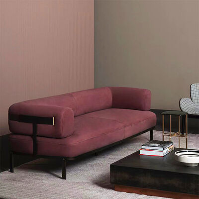 Italian Small Unit Creative Minimalist Combination Leather Sofa European Extendable Luxury Frosted Leather Light Stylish