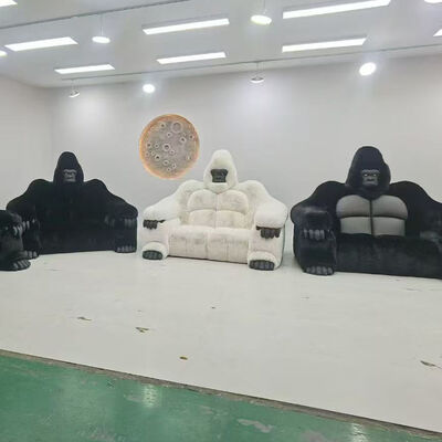 Custom Large Gorilla King Style Leather Sofa Chair Plush Giant Gorilla Shaped Couch Living Room Furniture
