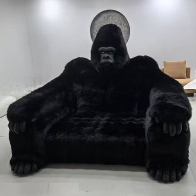 Custom Godzilla Fluff Sofa Creative New Design Indoor Living Room Gorilla Shaped Chesterfield Set Hotel Hall Villa Bed Leather