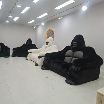 Custom Godzilla Fluff Sofa Creative New Design Indoor Living Room Gorilla Shaped Chesterfield Set Hotel Hall Villa Bed Leather