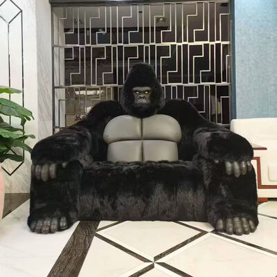 Large Creative Gorilla Leather Sofa Set Multi-Network Red Furniture for Outdoor Kitchen Bathroom Diamond Wood for Villa Showroom