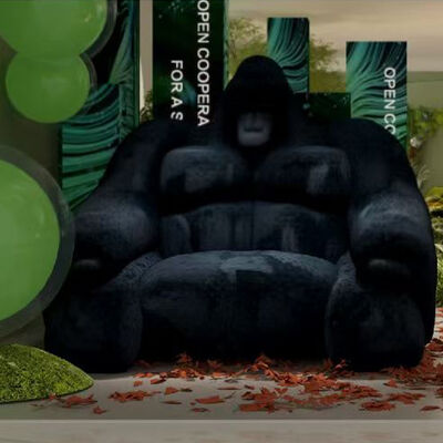 Animal Design Series Gorilla Out-look Sofa Set Design for Hotel Living Room Decor Fabric Upholstery King Kong Sofa Couch