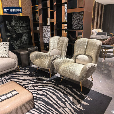 MOYI Leopard Print Luxury Fabric Sofa Set for Living Room Personalized Furniture for Apartment or Villa