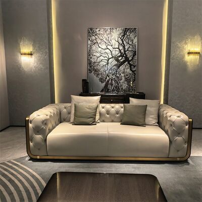 MOYI Luxurious Modern Home Living Room Set Classic Sofa Leather Villa Creative Decorative Sofa Design Interior Sofa