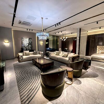 MOYI Luxurious Modern Home Living Room Set Classic Sofa Leather Villa Creative Decorative Sofa Design Interior Sofa