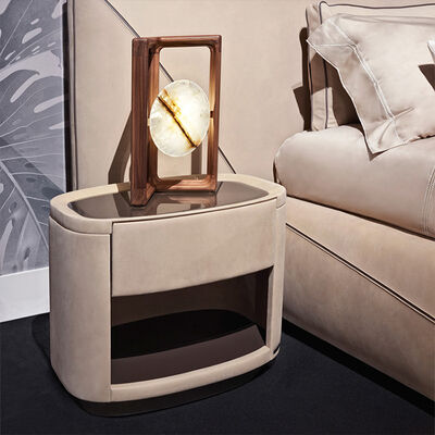Home Furniture Modern Nightstand Side Table With 2 Drawers, Nightstands Set of 2, Wood Frame Table With Storage for Bedroom