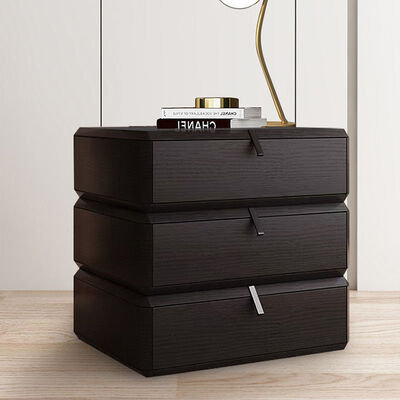 High Quality Custom Design Solid Wood Frame Nordic Nightstand Bedside Cabinet Chest of Drawers of Bedroom