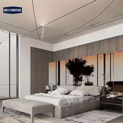 MOYI Velvet Modern Super Upholstered Full Bedroom Furniture Set Luxury king Size Nordic Frame Double Tatami Velvet Bed
