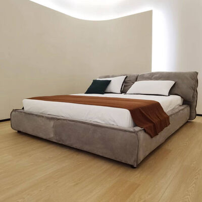 Modern Upholstered Modern King Size Double Beds Italian Design Bedroom Fabric Leather Furnitures Casablanca Down Filling Bed
