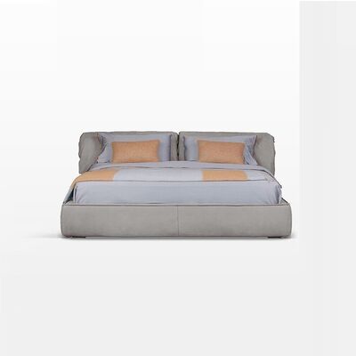 Modern Upholstered Modern King Size Double Beds Italian Design Bedroom Fabric Leather Furnitures Casablanca Down Filling Bed