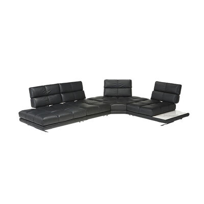 Italian All-leather Sofa Movable Modern Classic Corner Sofa Back Large Villa Luxury Leather Sofa