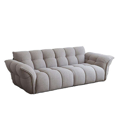 Lily Sofa Cream Style Modern Minimalist Designer Petal Light French Straight Row Living Room Fabric Sofa