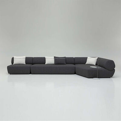 Hotel Luxury Modular Sofa Set pink Fabric Sofa Lazy Couch Modern Combination Sofa Set for Living Room