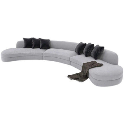Nordic Curved Sofa Modular Lounge Furniture Modern Velvet Couch Living Room Sofa Suite Round Sectional Couch