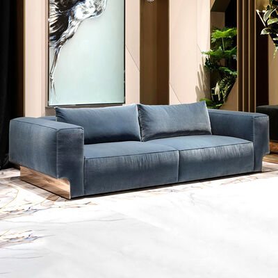 New Design Italian High End Living Room Sofa Set Furniture Premium Sectional L Shape Leather Luxury Sofa Set for Villa